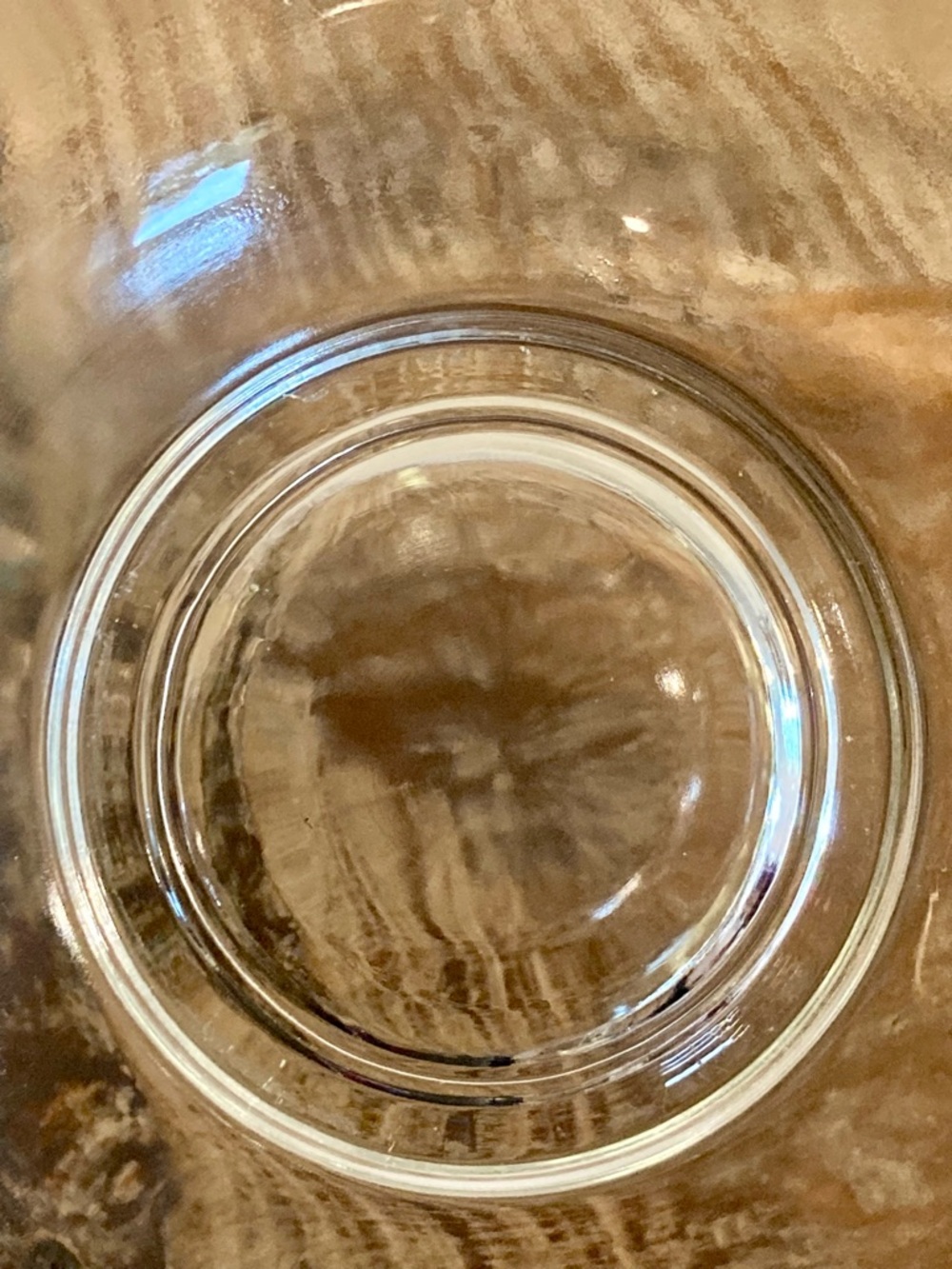 Clear Scalloped Glass Serving Bowl Ruffle Edge 10” Across - Picture 13 of 14